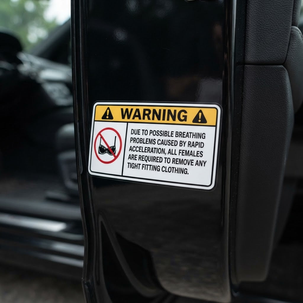 WARNING Sticker - Remove Tight Fitting Clothing