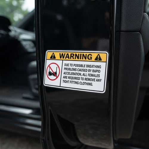 WARNING Sticker - Remove Tight Fitting Clothing